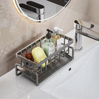 Self-Draining Rust-Resistant Carbon Steel Sponge & Soap Rack