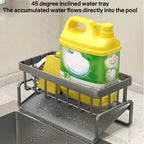 Self-Draining Rust-Resistant Carbon Steel Sponge & Soap Rack