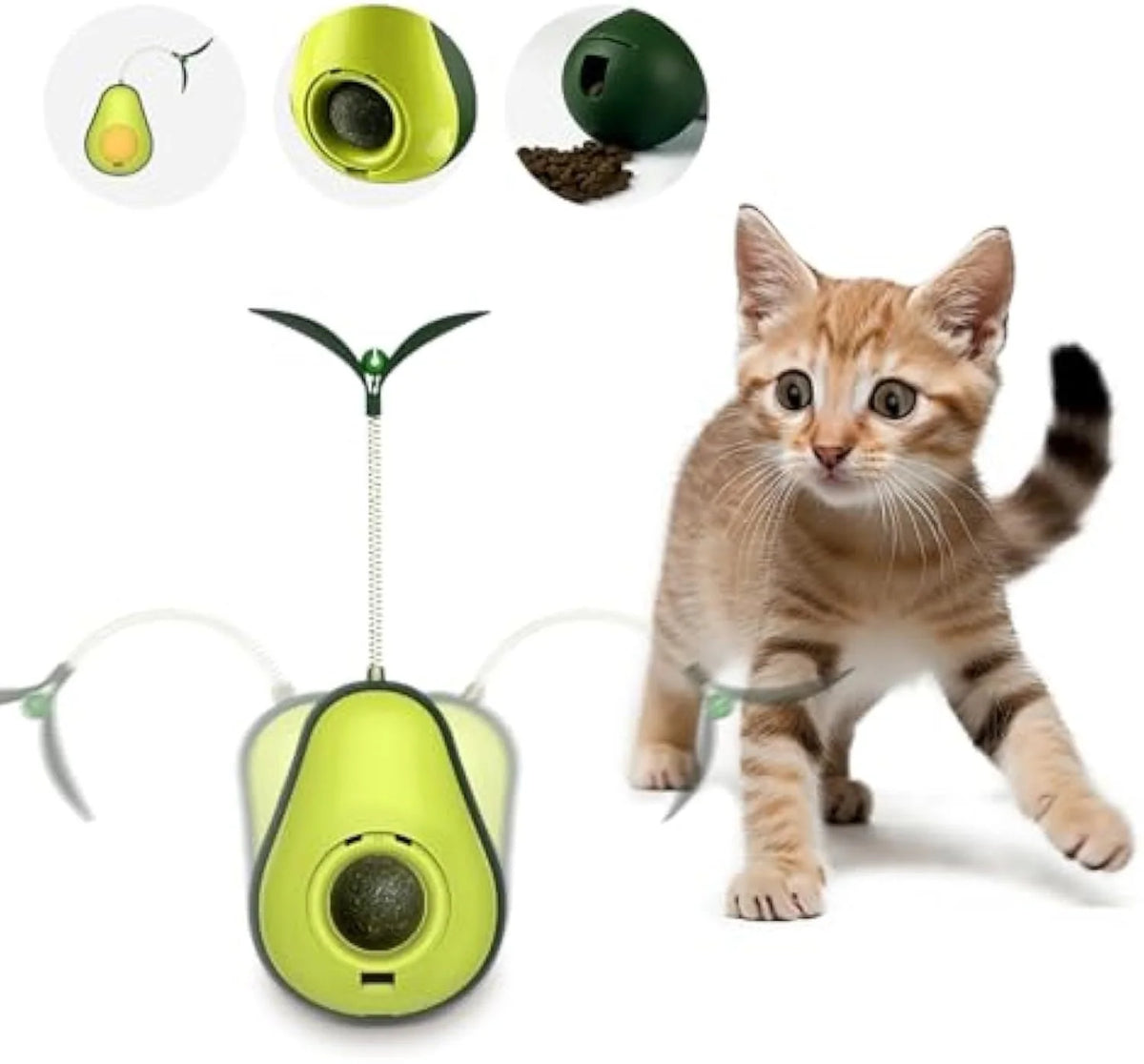 Self-Grooming Cat Toy Catnip Feeder & Corner Comb