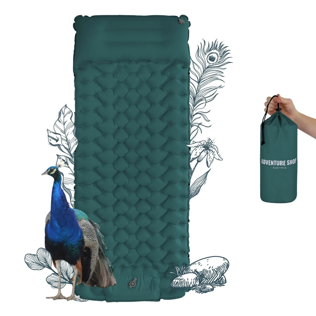 Self-Inflating Sleeping Mat 8 cm Thick Built-In Pump