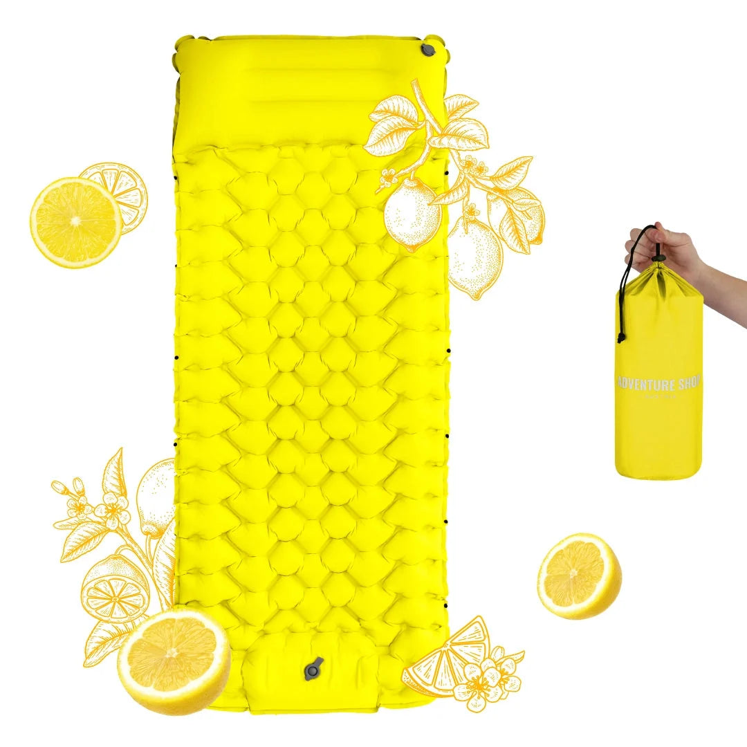 Self-Inflating Sleeping Mat 8 cm Thick Built-In Pump