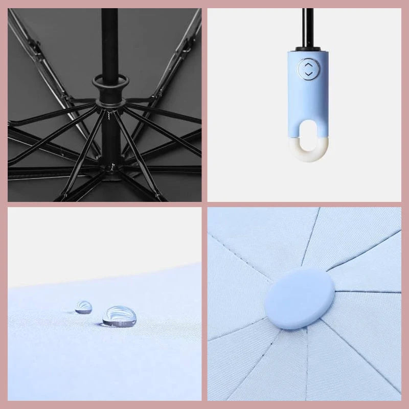 Self-Opening Umbrella 360° Rotating Handle & Water-Repellent Canopy
