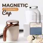 Self-Stirring Mug Push Button Double-Walled Stainless Steel Interior