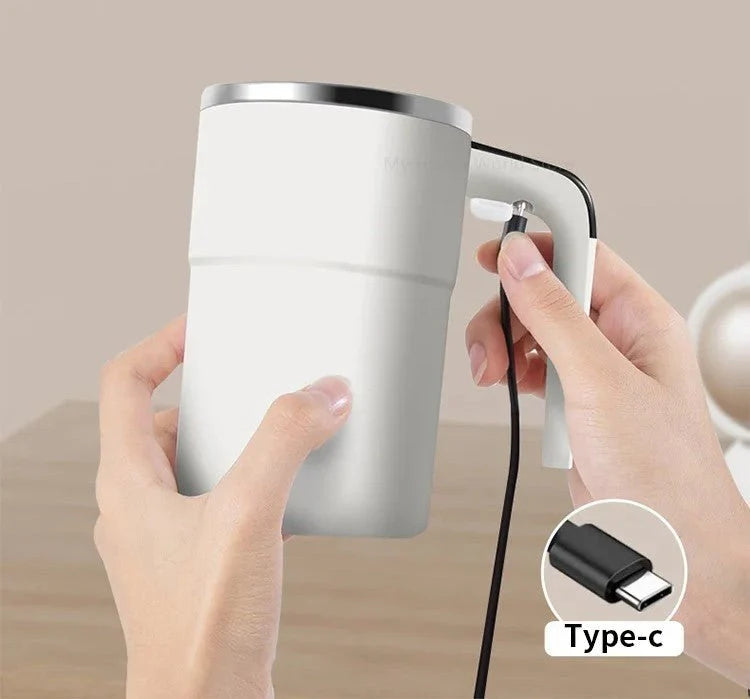 Self-Stirring Mug Rechargeable Magnetic Stirring & Temperature Display