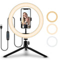 Selfie Ring Light 10 Inch 360 Degree Rotating Metal Bracket