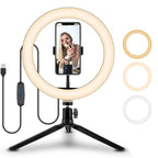 Selfie Ring Light 10 Inch 360 Degree Rotating Metal Bracket