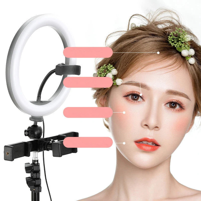 Selfie Ring Light 10 Inch 360 Degree Rotating Metal Bracket