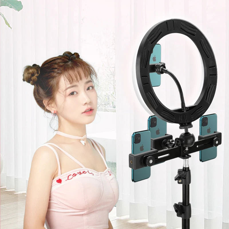 Selfie Ring Light 10 Inch 360 Degree Rotating Metal Bracket