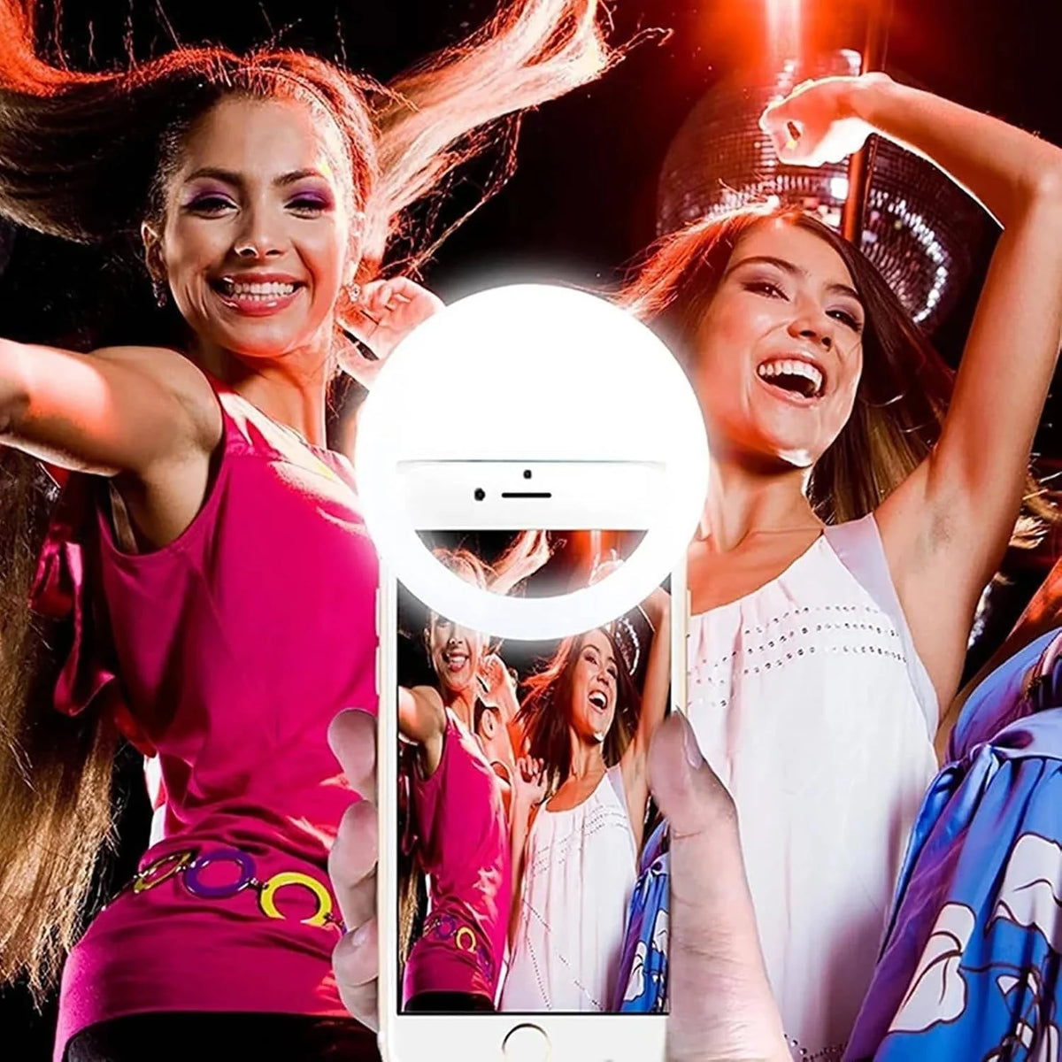 Selfie Ring Light Clip-On Touch Control USB Rechargeable
