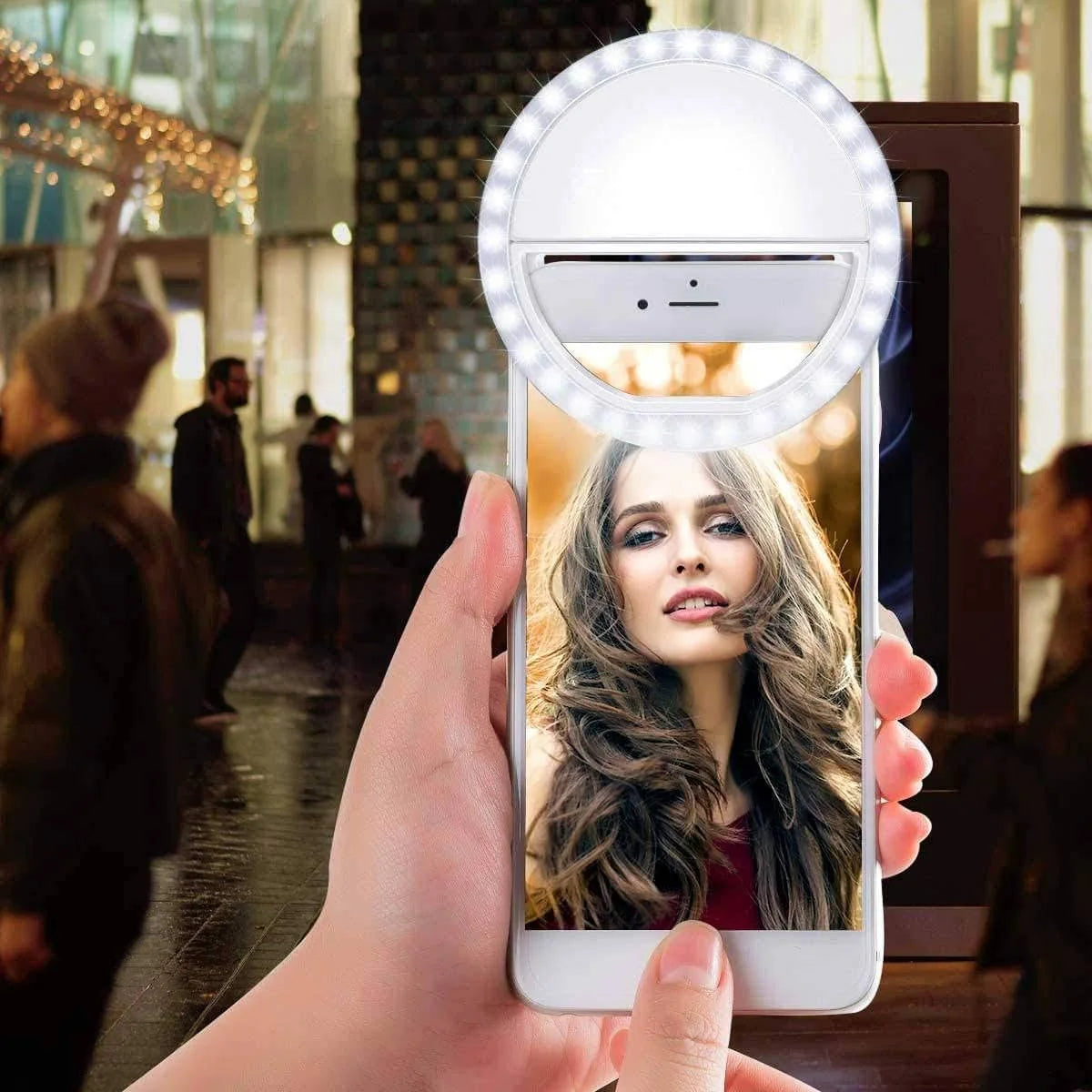 Selfie Ring Light Clip-On Touch Control USB Rechargeable