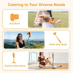 Selfie Stick Magnetic Foldable Tripod 25 Inch