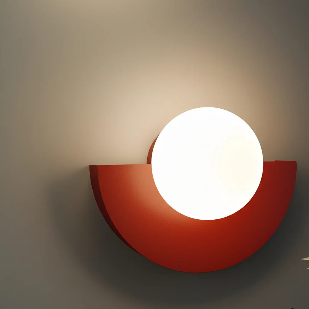 Semi-Circle Wall Lamp Touch Switch Warm Ambient Light