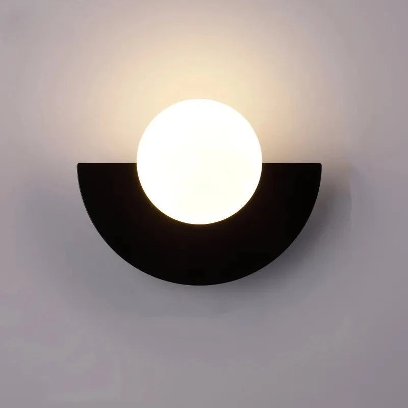 Semi-Circle Wall Lamp Touch Switch Warm Ambient Light