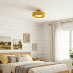 Semi-Flush Ceiling Light Glazed Porcelain Shade