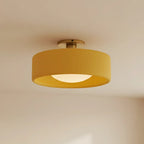 Semi-Flush Ceiling Light Glazed Porcelain Shade