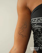 Semi-Permanent Tattoo Mermaid Design Water-Resistant & 14-Day Wear