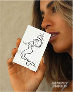 Semi-Permanent Tattoo Mermaid Design Water-Resistant & 14-Day Wear