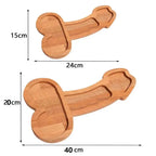 Serving Board Multi-Compartment Dark Wood