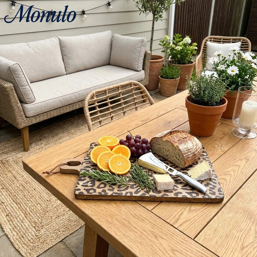 Serving Board Solid Sapele Wood Hand-Finished