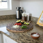 Serving Board Solid Sapele Wood Hand-Finished