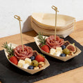 Serving Boats Natural Wood Single-Serve 6.7 Inch