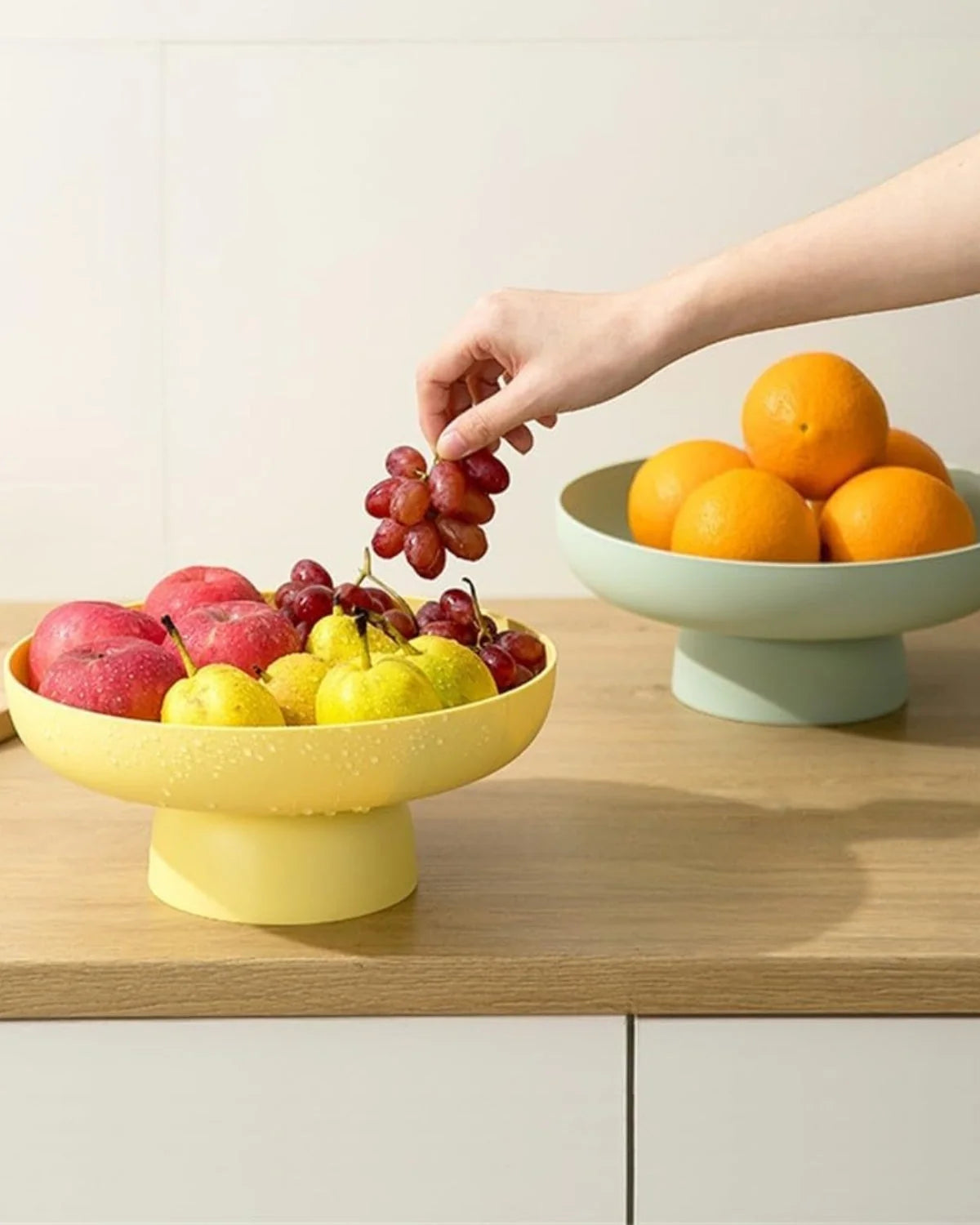 Serving Bowl Ceramic Large Retro Pastel