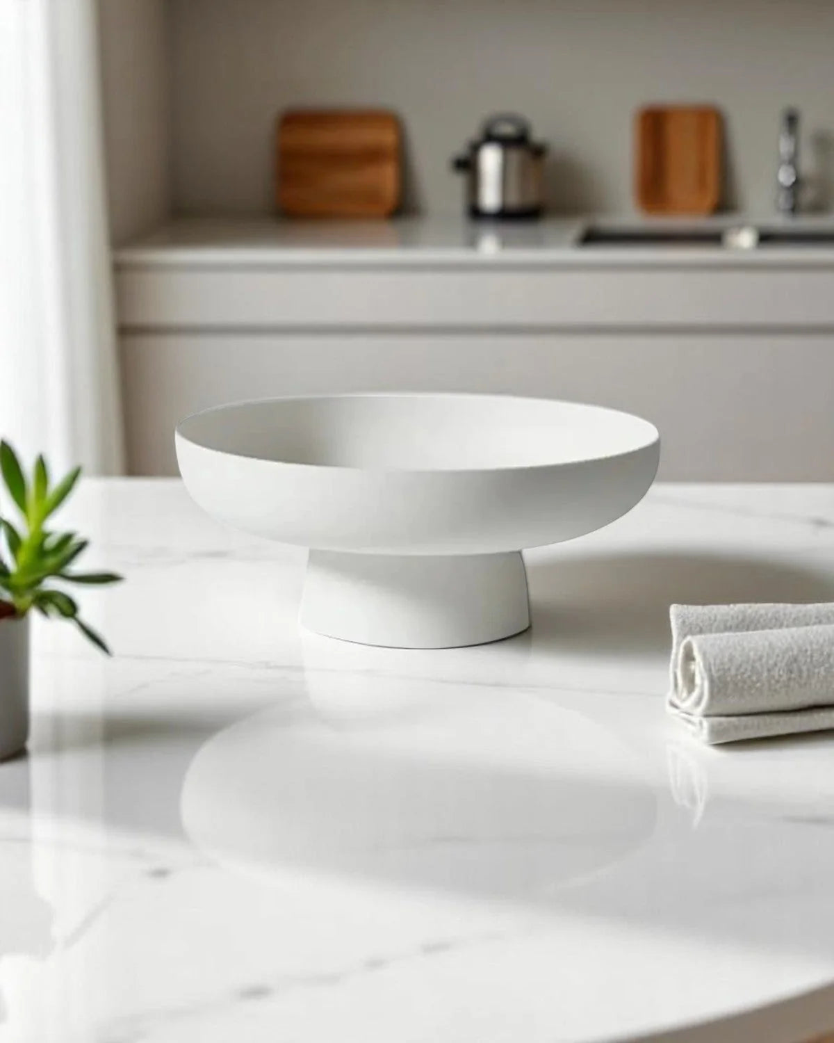Serving Bowl Ceramic Large Retro Pastel