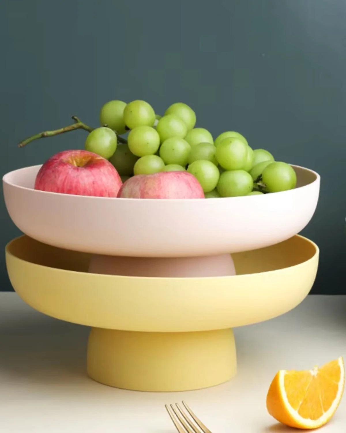 Serving Bowl Ceramic Large Retro Pastel