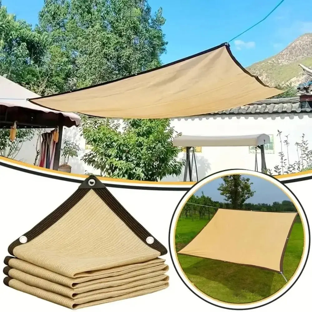 Shade Cloth 90% UV Blocking Breathable HDPE Metal Eyelets