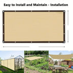 Shade Cloth 90% UV Blocking Breathable HDPE Metal Eyelets