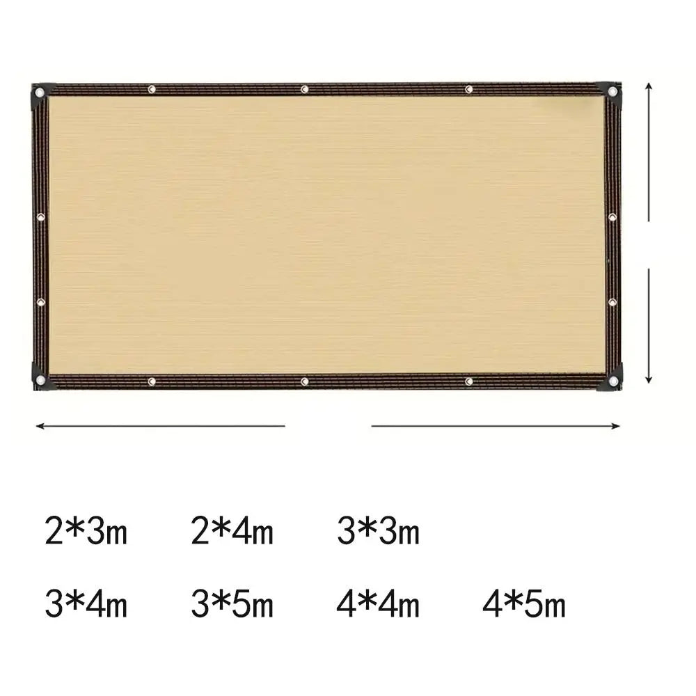 Shade Cloth 90% UV Blocking Breathable HDPE Metal Eyelets