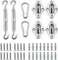 Shade Sail Mounting Kit 304 Stainless Steel Adjustable Weather-Resistant