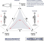 Shade Sail Mounting Kit 304 Stainless Steel Adjustable Weather-Resistant