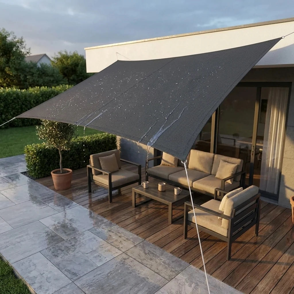 Shade Sail Rectangular Water-Repellent Polyester UV Protection