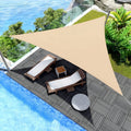 Shade Sail Triangular Waterproof UV-Blocking Stainless D-Rings