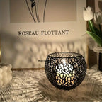 Shadow-Projecting Geometric Iron Tealight Holder