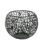 Shadow-Projecting Geometric Iron Tealight Holder