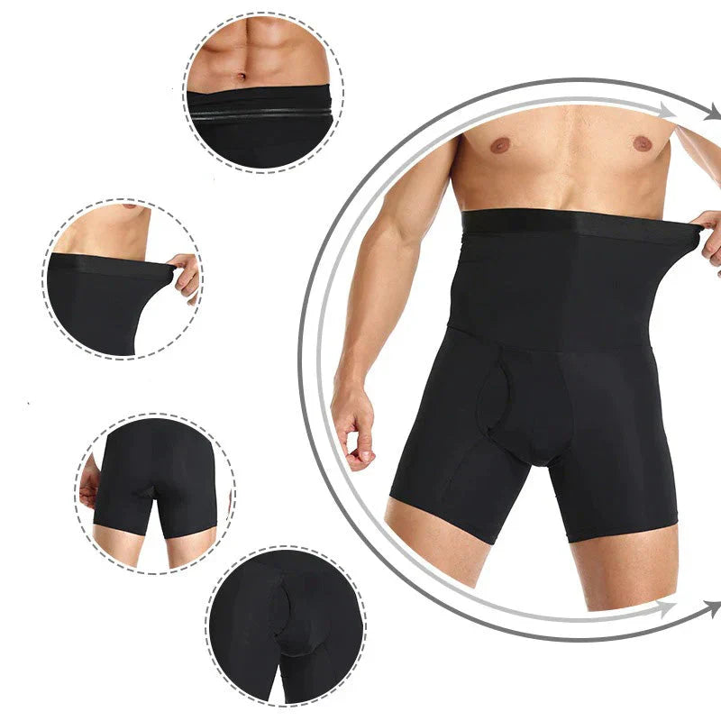 Shapewear Shorts High-Waist Firm Compression Breathable Invisible Fit