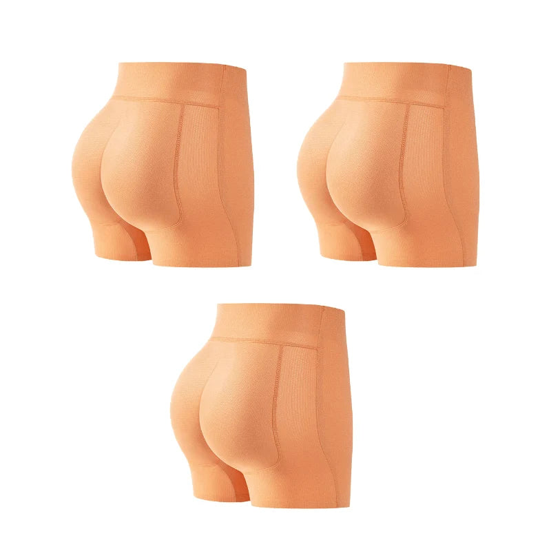 Shapewear Shorts High-Waist Seamless Butt-Lift Pads