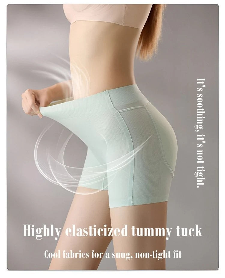 Shapewear Shorts High-Waist Seamless Butt-Lift Pads