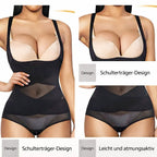 Shaping Bodysuit Open Bust Tummy Control Breathable Mesh