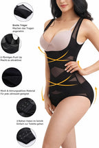 Shaping Bodysuit Open Bust Tummy Control Breathable Mesh