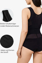 Shaping Bodysuit Open Bust Tummy Control Breathable Mesh