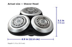 Shaver Replacement Head Foil & Cutter Restores Close Shave