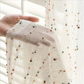 Sheer Curtain Rainbow Embroidered Quick Install