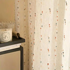 Sheer Curtain Rainbow Embroidered Quick Install