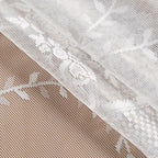 Sheer Floral Lace Microfiber Round Tablecloth