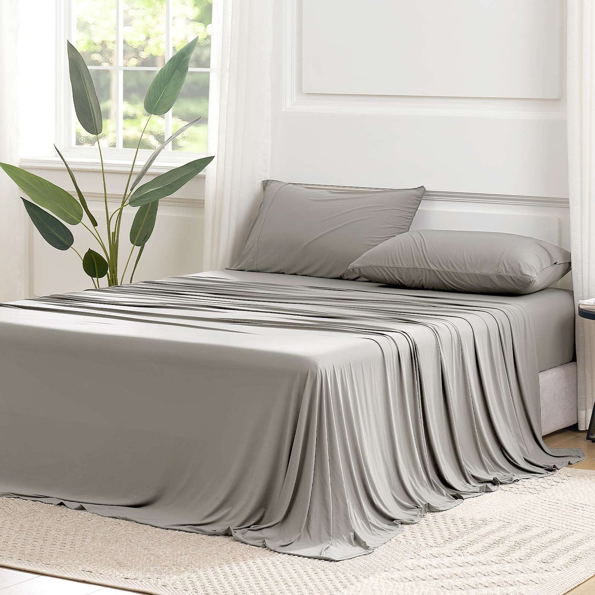 Sheet Set Cooling Breathable Deep-Pocket Fit To 16 Inch