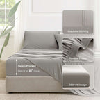 Sheet Set Cooling Breathable Deep-Pocket Fit To 16 Inch