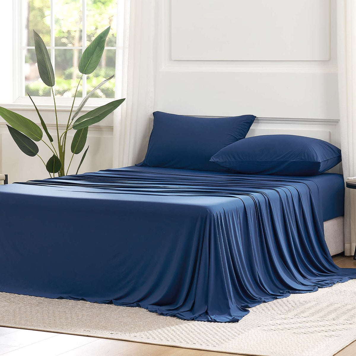 Sheet Set Cooling Breathable Deep-Pocket Fit To 16 Inch